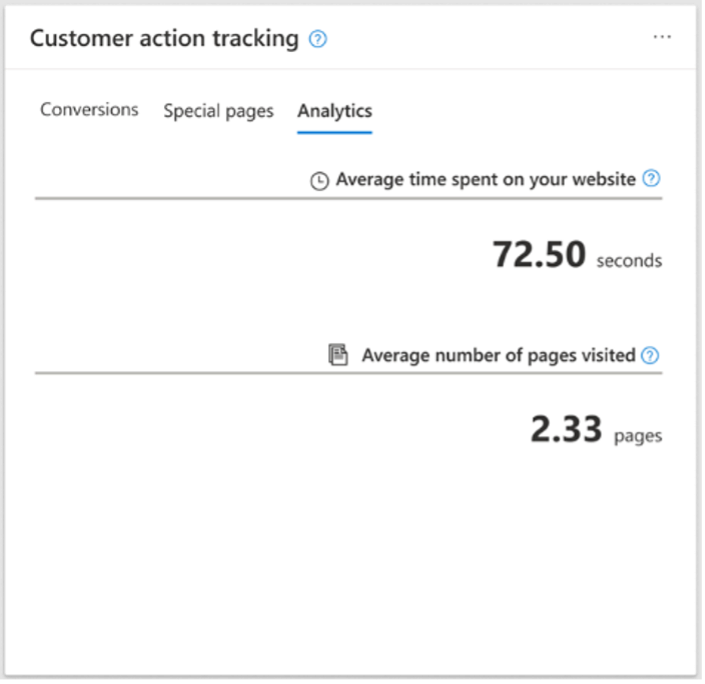 customer action tracking
